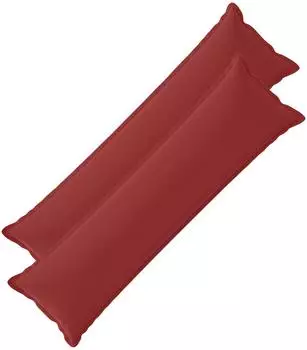vidaXL Kissenbezug 2 stk. HOUTEN Weinrot 40 x 145 cm Polyester