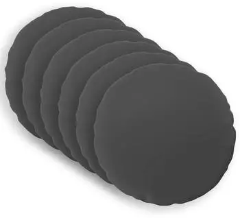 vidaXL Kissenbezug 6 pcs HEERLEN Anthrazit Ø 60 cm Polyester