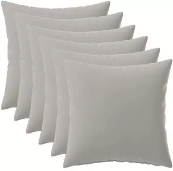 vidaXL Kissenbezug 6 pcs HEERLEN Grau 35 x 35 cm Polyester