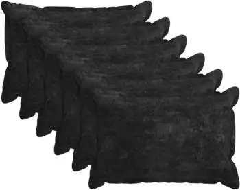 vidaXL Kissenbezug 6 stk. HOUTEN Anthrazit 50 x 75 cm Chenille-Stoff