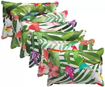 vidaXL Kissenbezug 6 stk. HOUTEN Mehrfarbig 50 x 80 cm Polyester