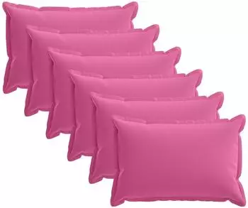 vidaXL Kissenbezug 6 stk. HOUTEN Rosa 30 x 50 cm Polyester