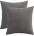 vidaXL Kissenbezug 2 pcs ALMELO Dunkelgrau 40 x 40 cm Cord