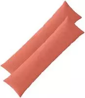 vidaXL Kissenbezug 2 pcs ALMELO Rot-Orange 40 x 145 cm Cord