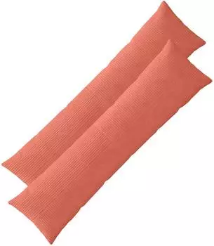vidaXL Kissenbezug 2 pcs ALMELO Rot-Orange 40 x 145 cm Cord
