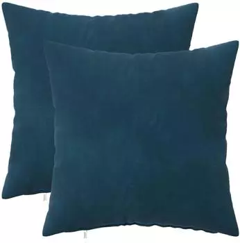 vidaXL Kissenbezug 2 pcs HEERLEN Blau 30 x 30 cm Samt