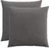 vidaXL Kissenbezug 2 pcs HEERLEN Dunkelgrau 55 x 55 cm Cord