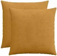 vidaXL Kissenbezug 2 pcs HEERLEN Gelb 60 x 60 cm Cord