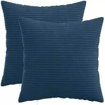 vidaXL Kissenbezug 2 pcs HEERLEN Marineblau 30 x 30 cm Cord