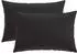 vidaXL Kissenbezug 2 pcs HEERLEN Schwarz 40 x 60 cm Polyester