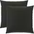 vidaXL Kissenbezug 2 pcs HEERLEN Schwarz 65 x 65 cm Polyester