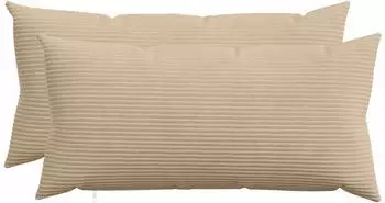 vidaXL Kissenbezug 2 pcs HEERLEN Taupe 40 x 70 cm Cord