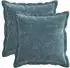 vidaXL Kissenbezug 2 stk. HOUTEN Blau 50 x 50 cm Chenille-Stoff