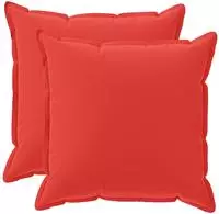 vidaXL Kissenbezug 2 stk. HOUTEN Rot 60 x 60 cm Polyester