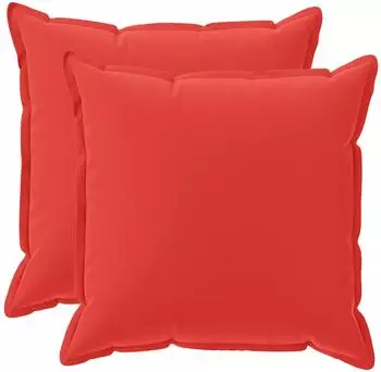 vidaXL Kissenbezug 2 stk. HOUTEN Rot 60 x 60 cm Polyester