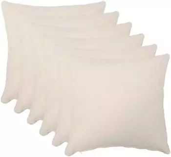 vidaXL Kissenbezug 6 pcs HEERLEN Creme 40 x 40 cm Boucl&eacute;
