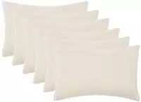 vidaXL Kissenbezug 6 pcs HEERLEN Creme 50 x 80 cm Boucl&eacute;