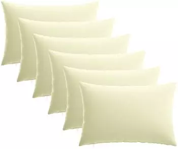 vidaXL Kissenbezug 6 pcs HEERLEN Creme 50 x 80 cm Polyester