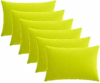 vidaXL Kissenbezug 6 pcs HEERLEN Hellgr&uuml;n 50 x 80 cm Polyester
