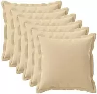 vidaXL Kissenbezug 6 stk. HOUTEN Beige 70 x 70 cm Polyester