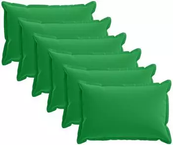 vidaXL Kissenbezug 6 stk. HOUTEN Gr&uuml;n 40 x 60 cm Polyester