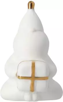 r&auml;der Porzellanfigur Santa packt Geschenke H.5,5 cm