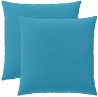 vidaXL Kissenbezug 2 pcs HEERLEN Himmelblau 65 x 65 cm Polyester