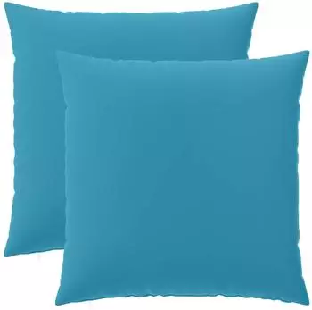 vidaXL Kissenbezug 2 pcs HEERLEN Himmelblau 65 x 65 cm Polyester