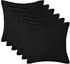 vidaXL Kissenbezug 6 pcs HOUTEN Schwarz 65 x 65 cm Bouclé