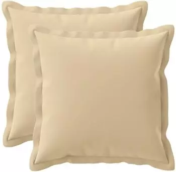vidaXL Kissenbezug 2 stk. HOUTEN Beige 35 x 35 cm Polyester