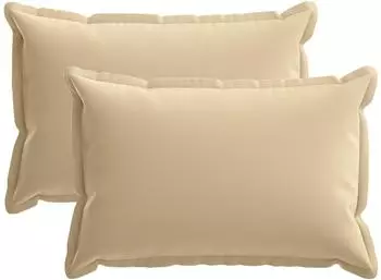 vidaXL Kissenbezug 2 stk. HOUTEN Beige 50 x 80 cm Polyester