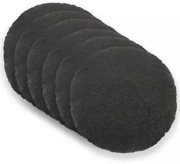 vidaXL Kissenbezug 6 pcs HEERLEN Dunkelgrau &Oslash; 60 cm Boucl&eacute;