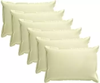 vidaXL Kissenbezug 6 stk. HOUTEN Creme 50 x 75 cm Polyester