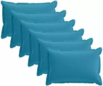 vidaXL Kissenbezug 6 stk. HOUTEN Himmelblau 50 x 75 cm Polyester