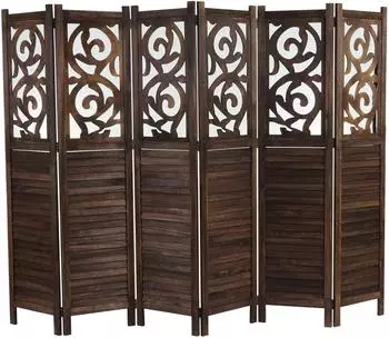 Mendler Paravent Istanbul Ornamente 170x240cm, braun (45828)