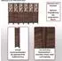 MCW Paravent T568 Ornamente Klappbar Paulownia Holz 170x240cm Braun