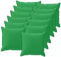 vidaXL Kissenbezug 12 stk. HOUTEN Gr&uuml;n 50 x 50 cm Polyester