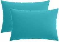 vidaXL Kissenbezug 2 pcs HEERLEN T&uuml;rkis 50 x 80 cm Polyester