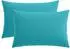vidaXL Kissenbezug 2 pcs HEERLEN Türkis 50 x 80 cm Polyester