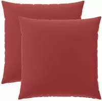 vidaXL Kissenbezug 2 pcs HEERLEN Weinrot 65 x 65 cm Polyester