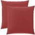 vidaXL Kissenbezug 2 pcs HEERLEN Weinrot 65 x 65 cm Polyester