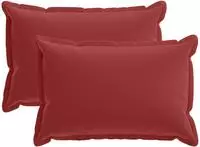 vidaXL Kissenbezug 2 stk. HOUTEN Weinrot 40 x 60 cm Polyester