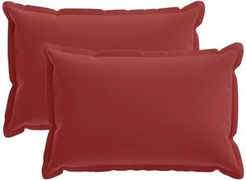 vidaXL Kissenbezug 2 stk. HOUTEN Weinrot 40 x 60 cm Polyester