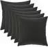 vidaXL Kissenbezug 6 pcs HEERLEN Schwarz 35 x 35 cm Polyester