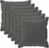 vidaXL Kissenbezug 6 stk. HOUTEN Anthrazit 80 x 80 cm Polyester
