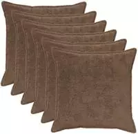 vidaXL Kissenbezug 6 stk. HOUTEN Hellbraun 80 x 80 cm