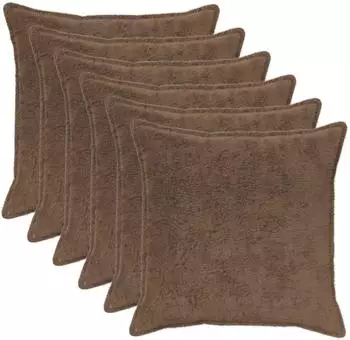 vidaXL Kissenbezug 6 stk. HOUTEN Hellbraun 80 x 80 cm