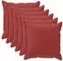 vidaXL Kissenbezug 6 stk. HOUTEN Weinrot 50 x 50 cm Polyester