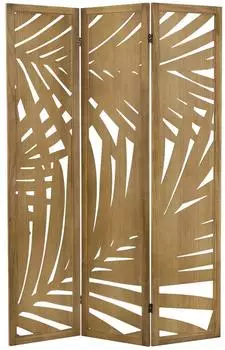 ML-Design Paravent 3-Teilig Sapporo Natur Raumteiler 170x121 cm aus Paulownia-Holz
