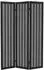 ML-Design Paravent 3-Teilig Kobe Schwarz Raumteiler 170x121 cm aus Paulownia-Holz